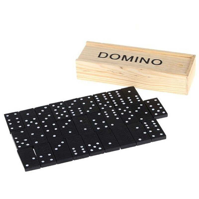 Board Game Ludo - 28 adet/takım ahşap Domino masa oyunları