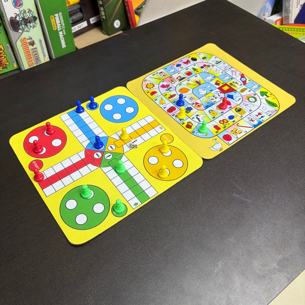 Board Game Ludo - 2 adet Ludo ve Swan Masa