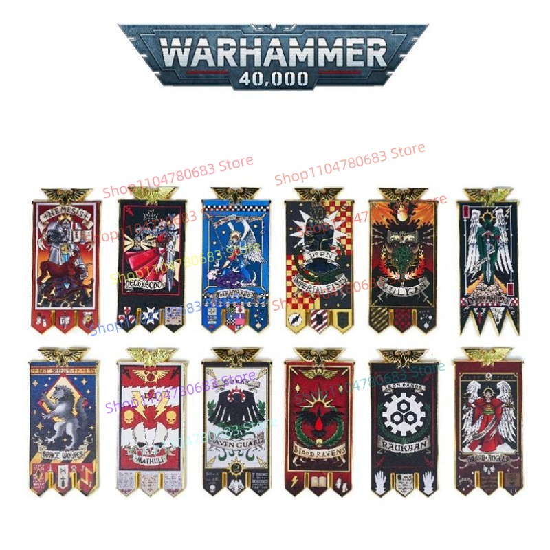 Board Game Warhammer 40K - 40K Space Marine Bölüm Afişi Alaşımlı