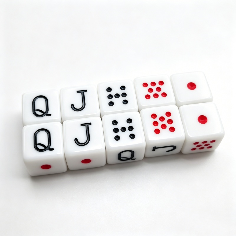 Board Game Ludo - 10 adet/takım 16mm Poker Zar Oyunu
