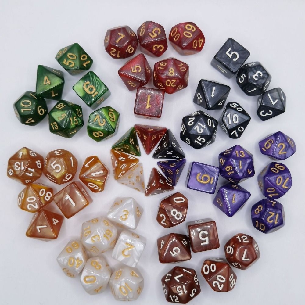 Board Game Pandemic - 7 adet/takım dayanıklı Multifaceted DND zar