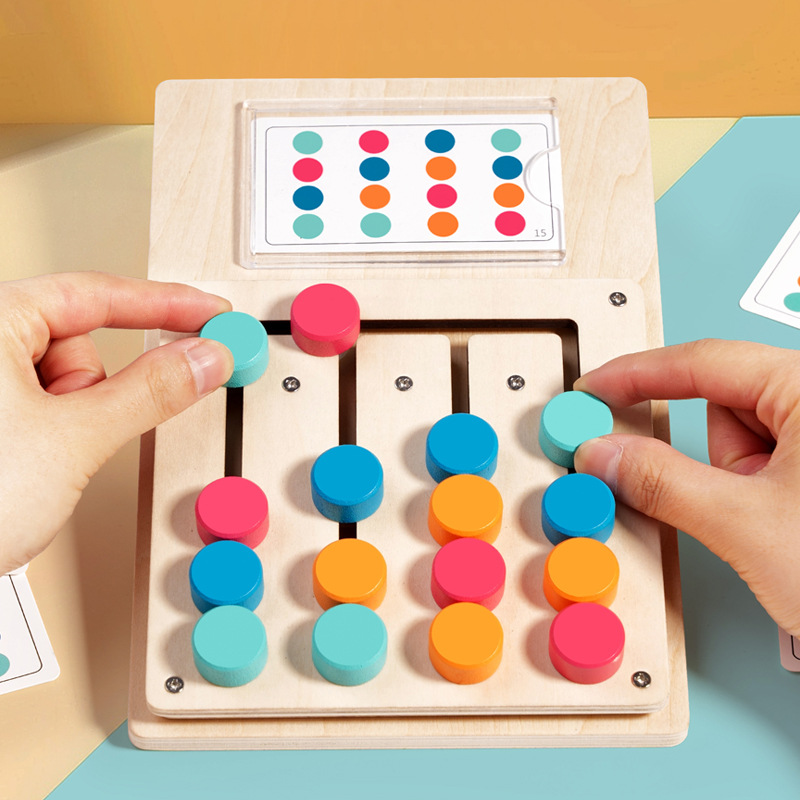 Board Game Design - Çocuklar için Montessori Renk Şekil Eşleştirme