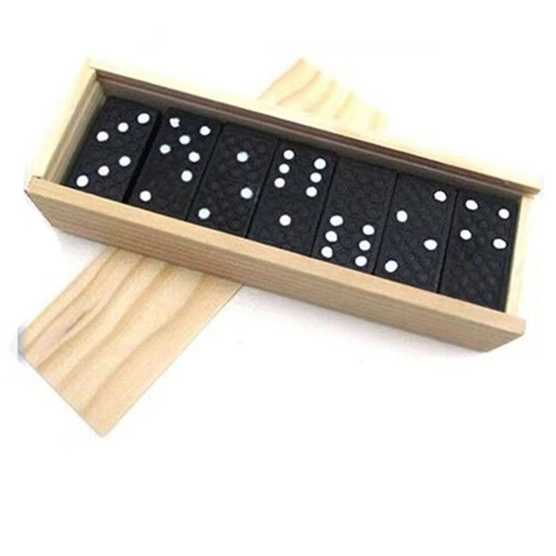 28 adet/takım ahşap Domino mas - Board Game Ludo incelemesi ve fiyatı